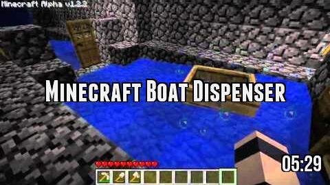 Minecraft Boat Dispenser