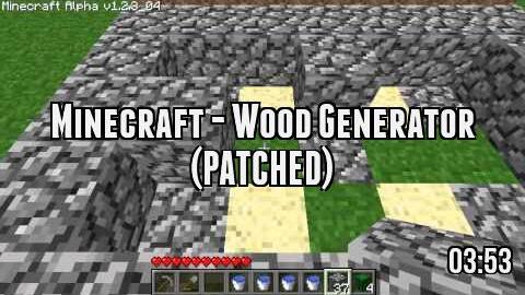 Minecraft - Wood Generator (PATCHED)