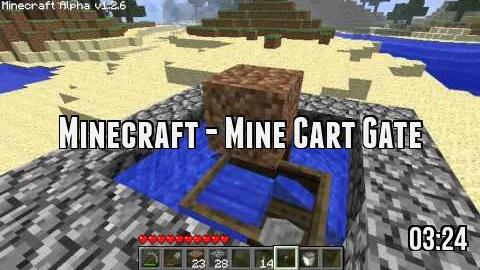 Minecraft - Mine Cart Gate