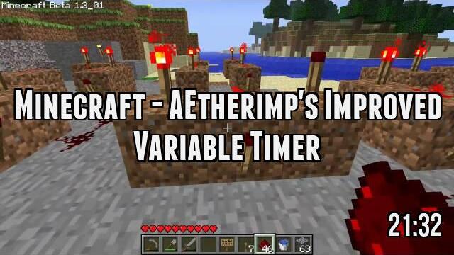 Minecraft - AEtherimp's Improved Variable Timer